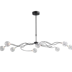 Sierlijke LED hanglamp met helder glas dimbaar