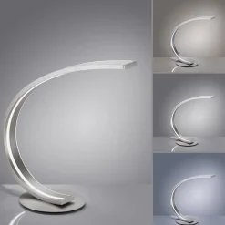 Smart tafellamp boog aluminium met LED