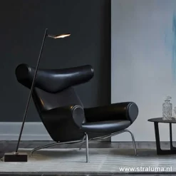 Staande leeslamp Blok zwart incl.dimmer