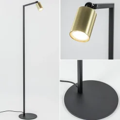 Staande leesspot Bounce zwart/goud