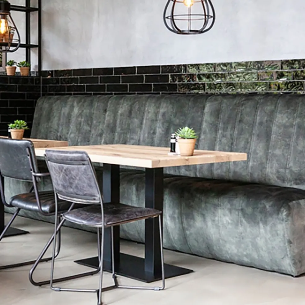 Stijlvolle eetkamerbank Maria antraciet