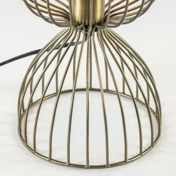 Tafellamp Lazar van Light and Living antiek brons draad