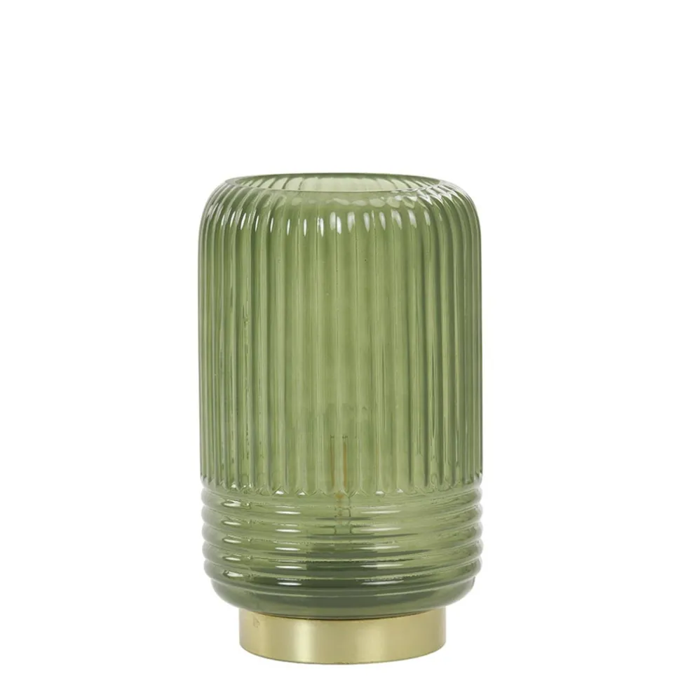 Tafellamp Lipa op batterij groen Light and Living