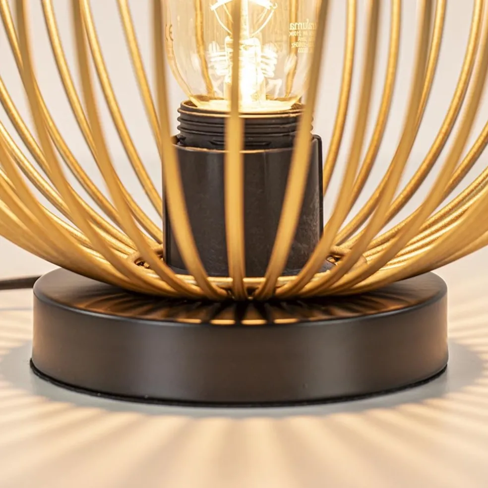 Tafellamp Nest klein zwart/matgoud