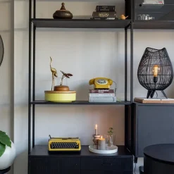 Tafellamp Yumi zwart op pootjes Light and Living