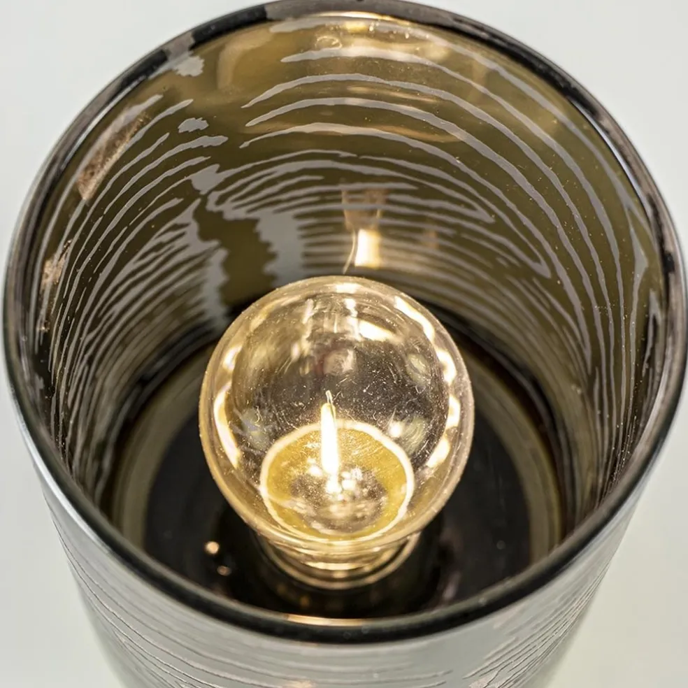 Tafellamp Zebra grijs goud op batterijen Light & Living