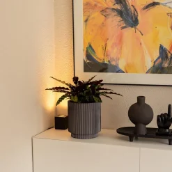 Tafelspot/vloerspot Rebel zwart vierkant