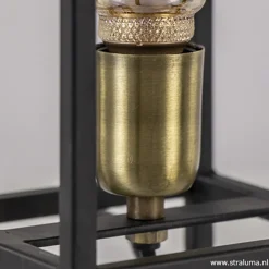 Trendy tafellamp Marlay zwart met brons