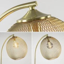 Trendy vloerlamp Moroc goud Light and Living