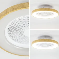 Ventilator Tibet hout/wit afst.bed. cct