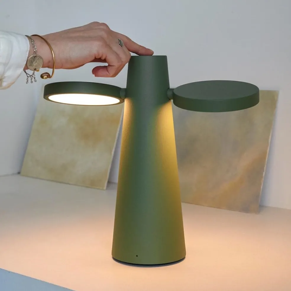 Verstelbare buitenlamp tafel groen oplaadbaar