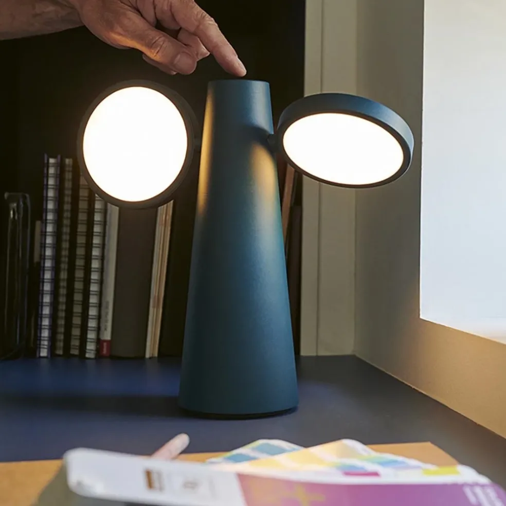 Verstelbare buitenlamp tafel antraciet oplaadbaar