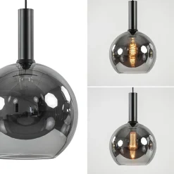 Videlamp 6L zwart + titanium glas mix