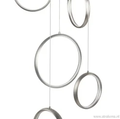 Videlamp Olympia nikkel 8 ringen