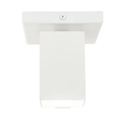 Vierkante opbouwspot mat wit GU10 verstelbaar