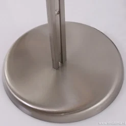 Vloerlamp Capri staal/glas met leeslamp