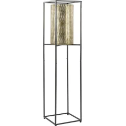 Vloerlamp Frame zwart/goud