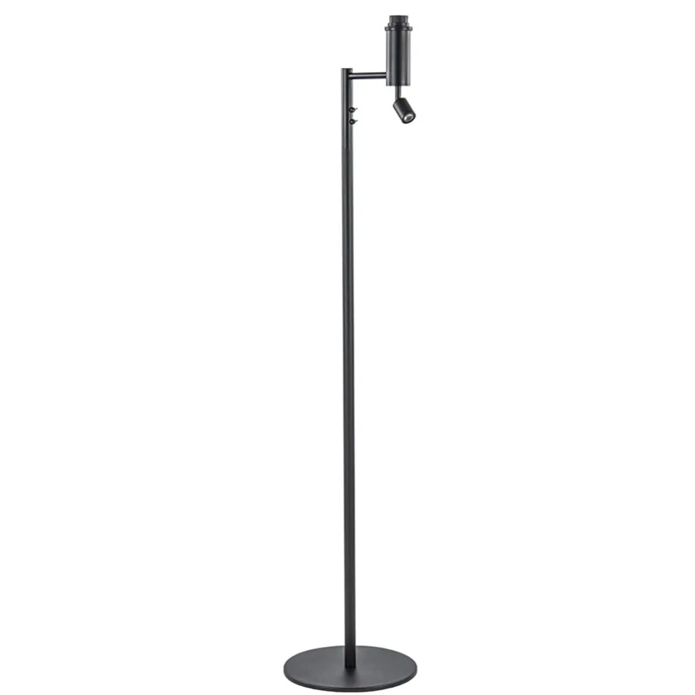 Vloerlamp Havana + leesspot zwart z/kap