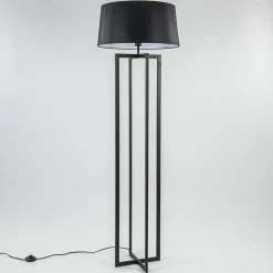 Vloerlamp Mace frame zwart exclusief kap