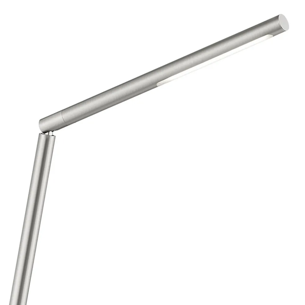 Vloerlamp mat nikkel LED verstelbaar