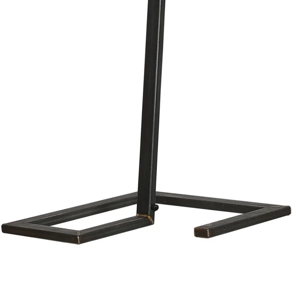 Vloerlamp Tortona zwart staal