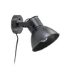 Wandlamp Eliano zwart industrieel