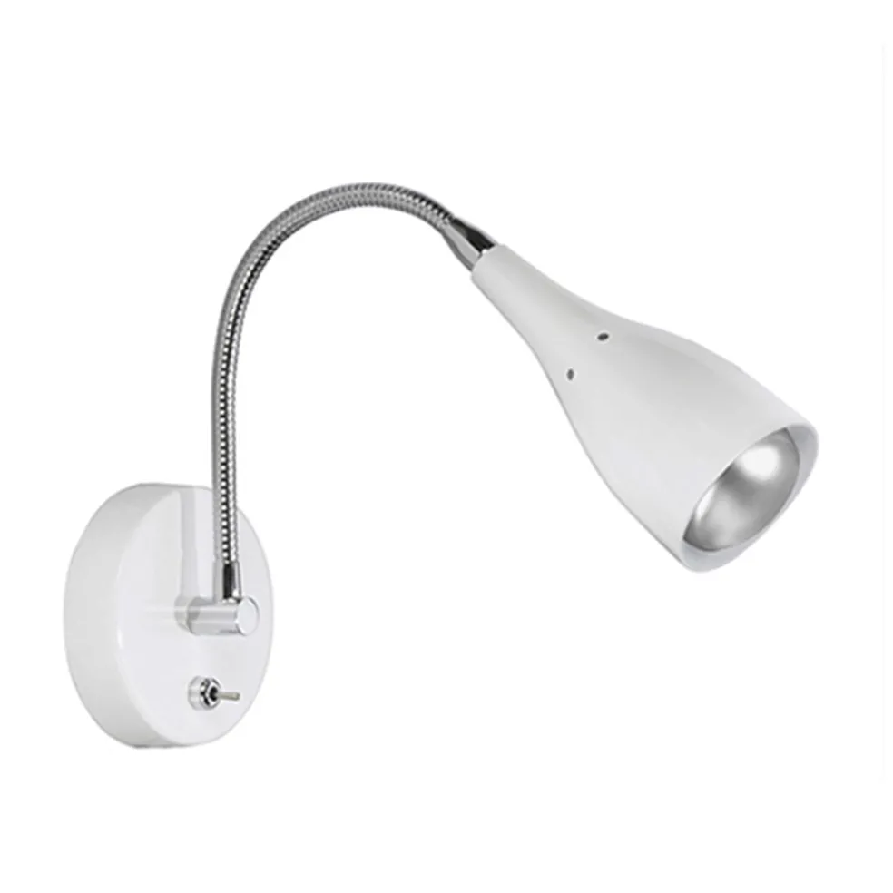 Wandlamp Elite verstelbaar nikkel wit