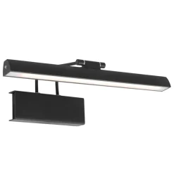 Wandlamp schilderij zwart inclusief dimbaar LED