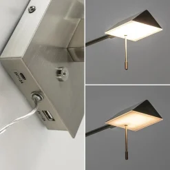 Wandlamp staal verstelbaar met dim to warm functie