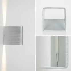 Wandlamp Stretto kubus alu