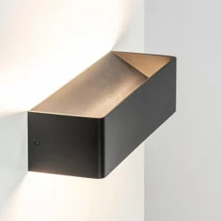 Wandlamp Stretto zwart 30cm