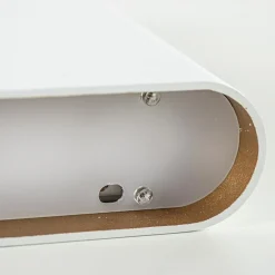 Wandlamp wit/goud ovaal dimbaar