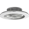 Zilveren ventilator met LED en bluetooth